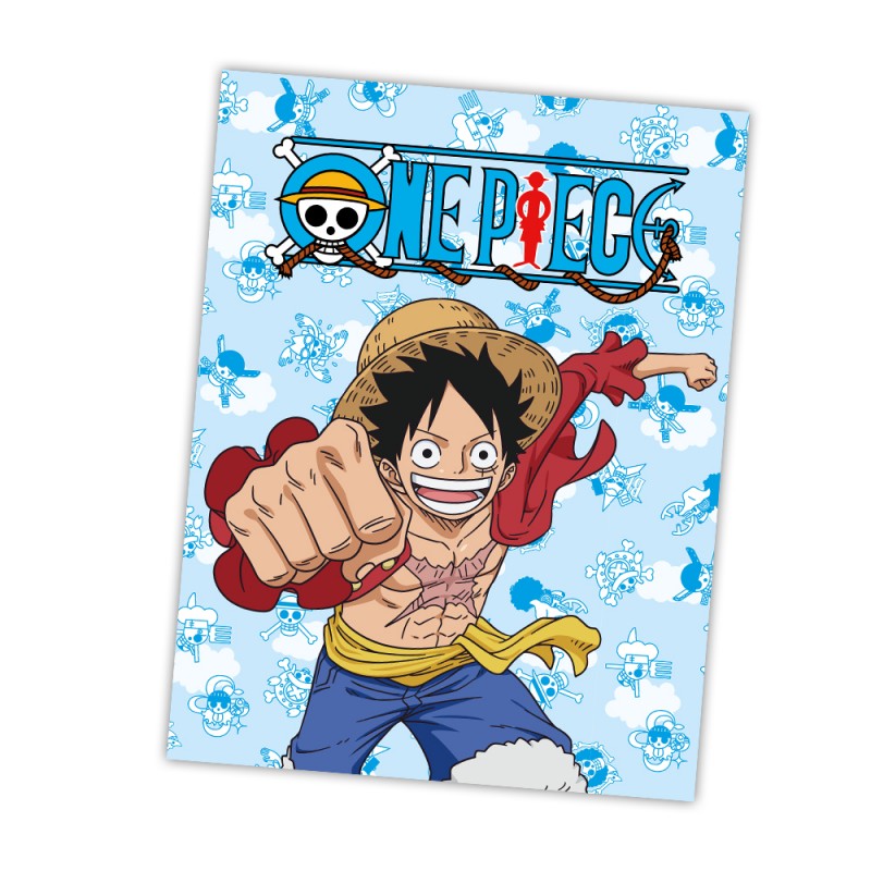 Plaid Manga One Piece - Monkey D. Luffy sur Cadeaux et Anniversaire