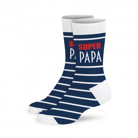 Chaussettes adulte Papa gâteau bleue Le petit Souk - Le petit Souk