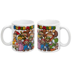 Pack Nintendo Super Mario Personnages - Carnet, Tasse, Sous-Verre et Porte-Clés