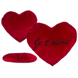 Maxi Coussin Coeur Rouge Je T'Aime XXL