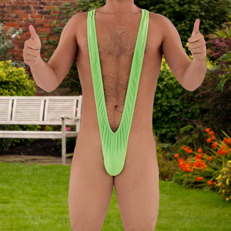 Borat Mankini Humoristique Vert Fluo sur Cadeaux et Anniversaire