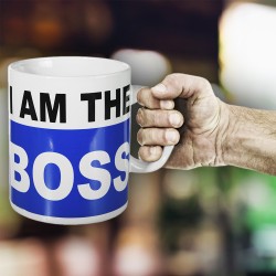 Maxi Tasse Originale I am the Boss sur Cadeaux et Anniversaire