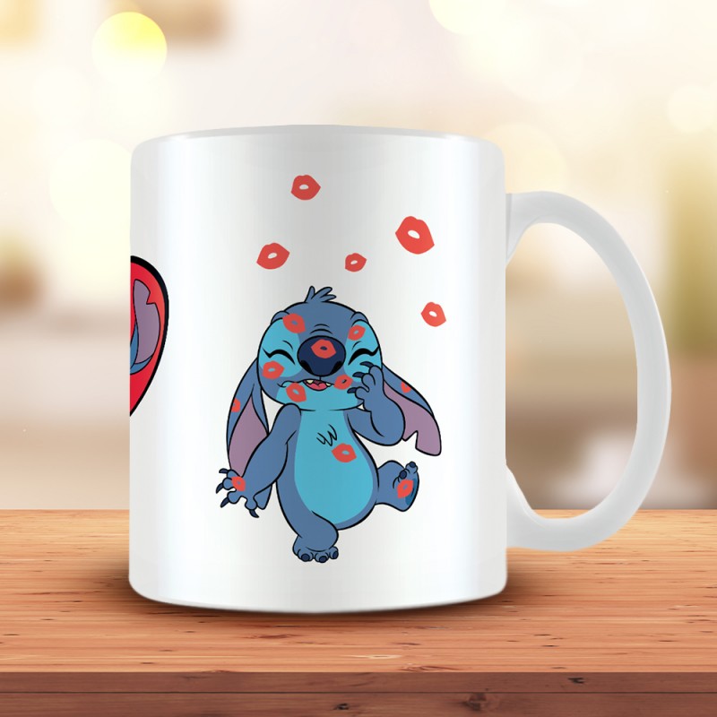 Mug Stitch Amoureux Disney Lilo & Stitch sur Cadeaux et Anniversaire