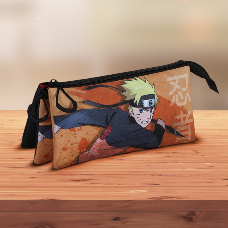 Trousse Triple Naruto Ninja Manga sur Cadeaux et Anniversaire