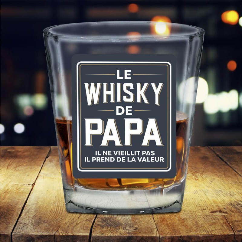 Verre papa pour le whisky sur Cadeaux et Anniversaire