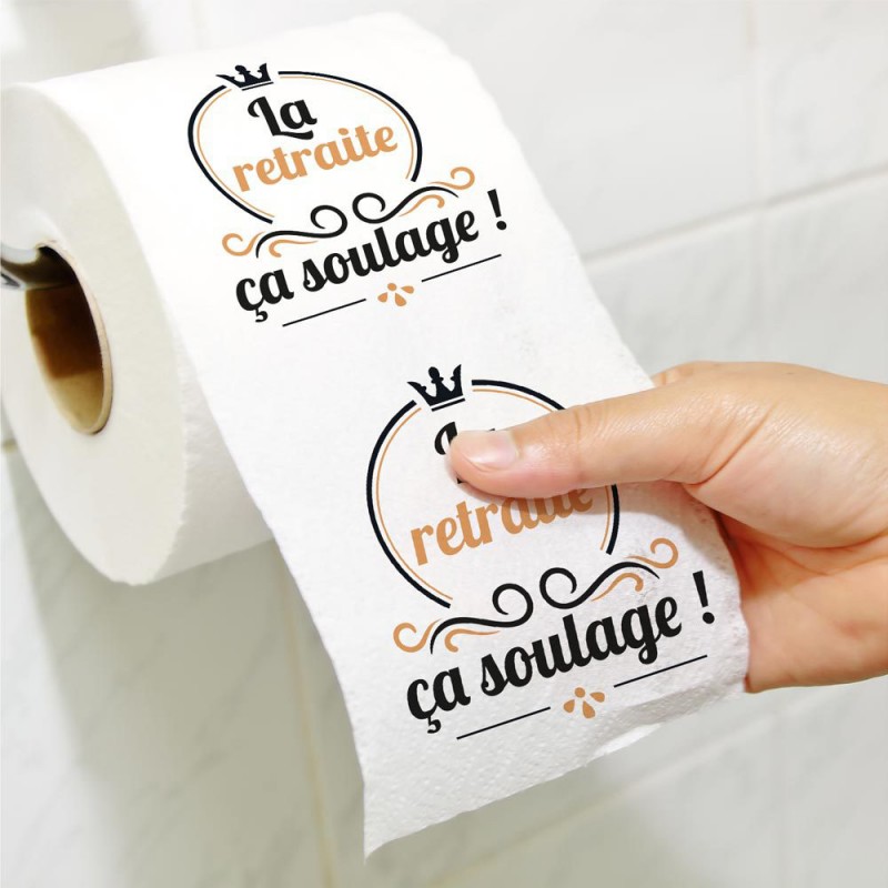 Papier Toilette La Retraite ça soulage ! sur Cadeaux et Anniversaire