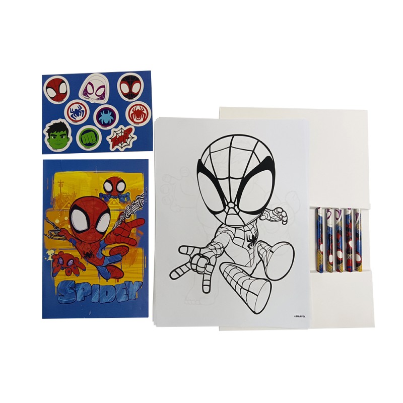 Marvel - Spider-Man Sketch - Set de papeterie pour carnet de notes