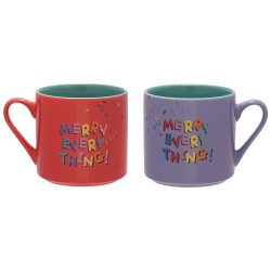 Set de 2 Tasses Colorées Stitch & Angel Disney