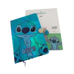 Carnet Secret Stitch Disney avec Cadenas Cœur