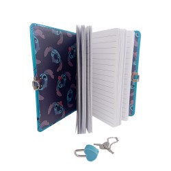 Carnet Secret Stitch Disney avec Cadenas Cœur