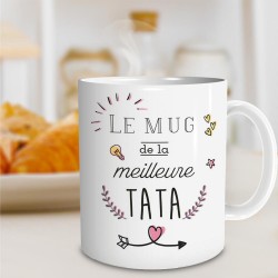 Achat MUG ma Tata d'amour  bonbons rétro 60 - Cadeau Tata en gros