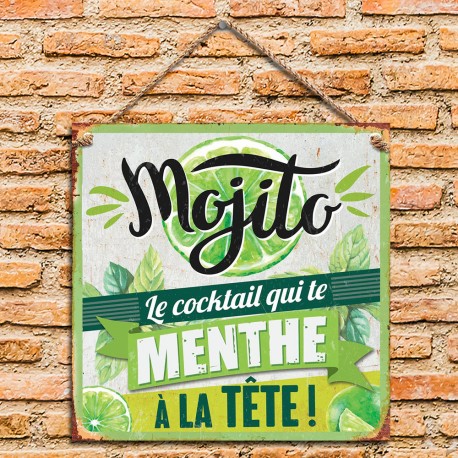 Plaque Métallique Mojito