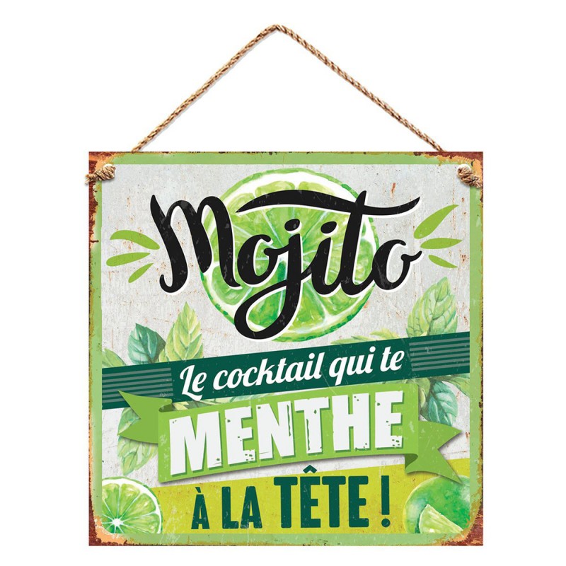 Plaque métal pour Toilettes - Texte au Choix - Jour de Fête - Humour -  Cadeaux Humoristiques pour Anniversaire