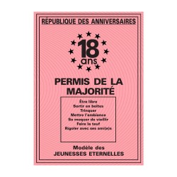 Permis Anniversaire Humoristique