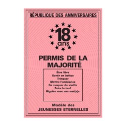 Permis Anniversaire Humoristique