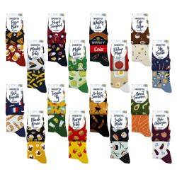 Chaussettes Humoristiques Plats et Boissons Mythiques