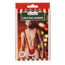 Mankini de Noël Rouge et Blanc
