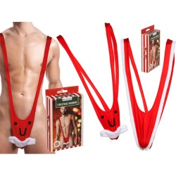 Mankini de Noël Rouge et Blanc