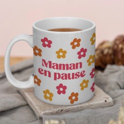 Mug Fleuri Maman en Pause