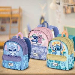 Petit Sac à Dos Stitch Disney Pastel Feuilles