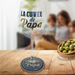 Coffret La Cuvée de Papa - Verre à Vin & Sous-Verre