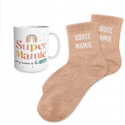 Coffret Mug et Chaussettes Paillettes Fantaisie