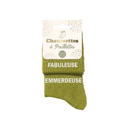 Chaussettes Paillettes Fantaisie Duo de Mots