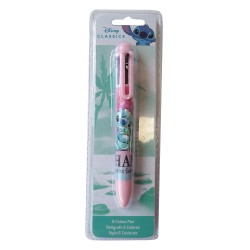 Stylo Multicolore Stitch Ohana Disney 6 Couleurs
