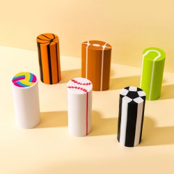 Lot de 6 Gommes Kawaii Fantaisie Multicolores