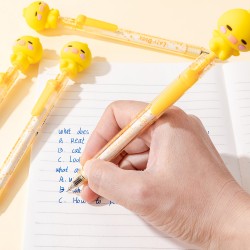 Stylo Gel Animaux Kawaii Rétractable Encre Bleue