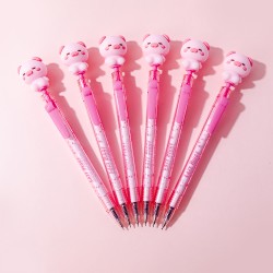 Stylo Gel Animaux Kawaii Rétractable Encre Bleue