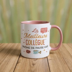 Mug Rose La Meilleure Collègue - Binôme de Pause-Café
