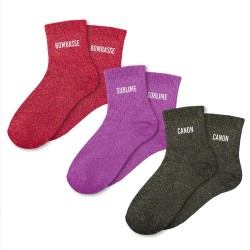 Coffret Trio Chaussettes Paillettes Fantaisie