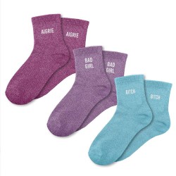 Coffret Trio Chaussettes Paillettes Fantaisie