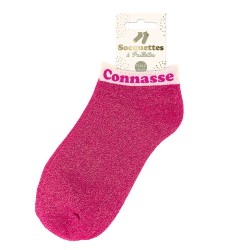 Socquettes Paillettes Colorées Mot Fantaisie