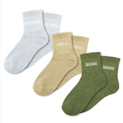 Coffret Trio Chaussettes Paillettes Fantaisie