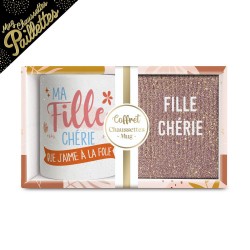 Coffret Cadeaux Paillettes Fantaisie - Tasse & Chaussettes