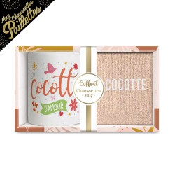 Coffret Cadeaux Paillettes Fantaisie - Tasse & Chaussettes