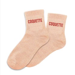 Chaussettes Paillettes Colorées Mot Fantaisie