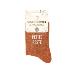 Chaussettes Paillettes Colorées Mot Fantaisie