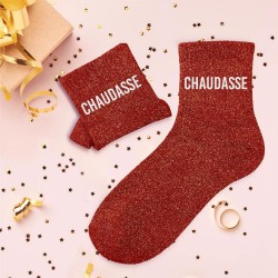 Chaussettes Paillettes Colorées Mot Fantaisie