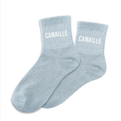 Chaussettes Paillettes Colorées Mot Fantaisie