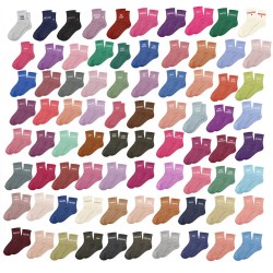 Chaussettes Paillettes Colorées Mot Fantaisie