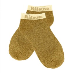 Socquettes Paillettes Colorées Mot Fantaisie