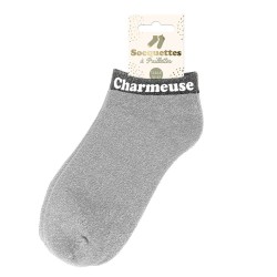 Socquettes Paillettes Colorées Mot Fantaisie