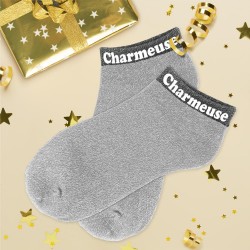 Socquettes Paillettes Colorées Mot Fantaisie