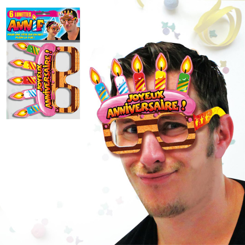 Lot De 6 Lunettes Joyeux Anniversaire Adultes Cadeau Anniversaire Festif Sur Cadeaux Et Anniversaire Lot De 6 Lunettes Joyeux Anniversaire Adultes Cadeau Anniversaire Festif Sur Cadeaux Et Anniversaire