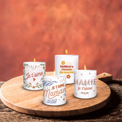 Bougie Fantaisie dédicaces d'amour
