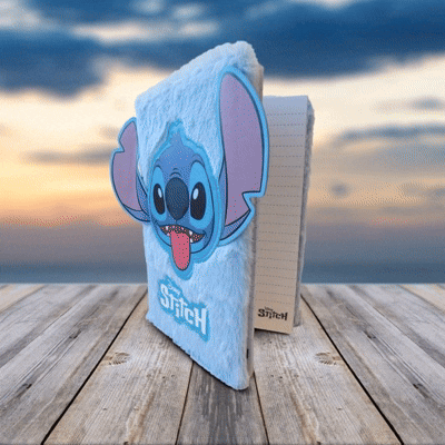 Carnet de notes fourrure Stitch 3D Disney